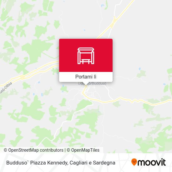 Mappa Budduso` Piazza Kennedy