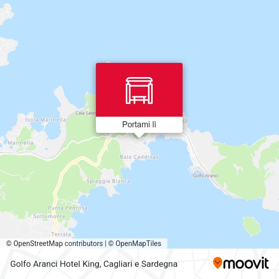 Mappa Golfo Aranci Hotel King