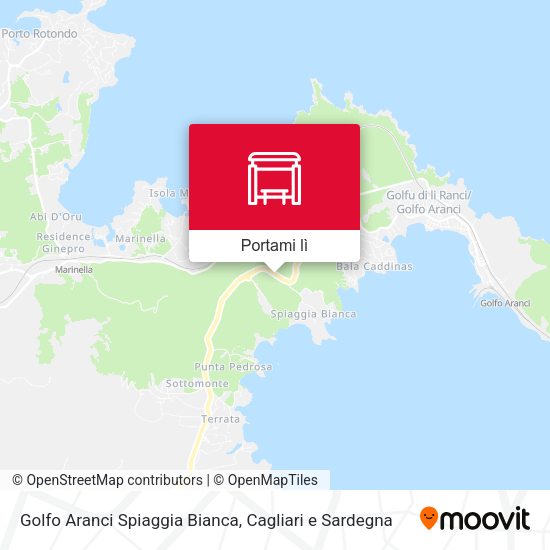 Mappa Golfo Aranci Spiaggia Bianca