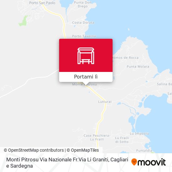 Mappa Monti Pitrosu Via Nazionale Fr.Via Li Graniti