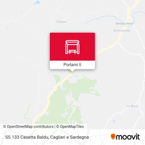Mappa SS 133 Casetta Baldu
