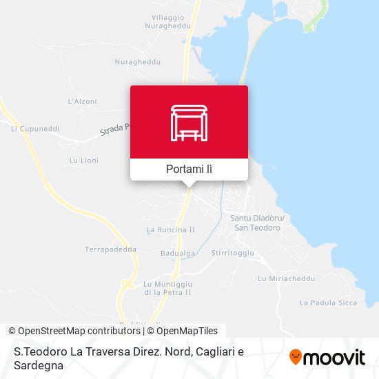 Mappa S.Teodoro La Traversa Direz. Nord