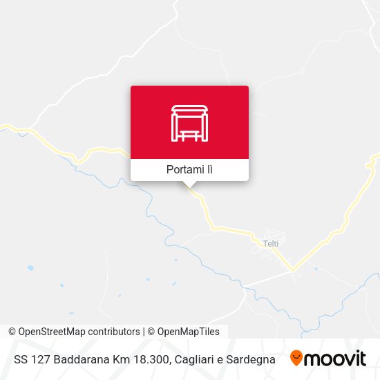 Mappa SS 127 Baddarana Km 18.300