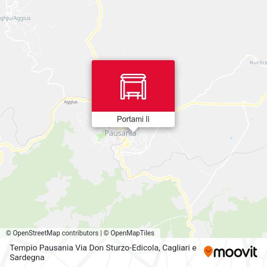 Mappa Tempio Pausania Via Don Sturzo-Edicola