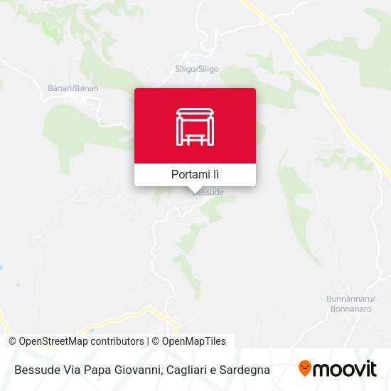Mappa Bessude Via Papa Giovanni
