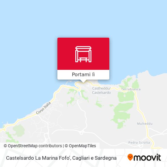 Mappa Castelsardo La Marina Fofo'
