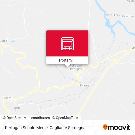 Mappa Perfugas Scuole Medie