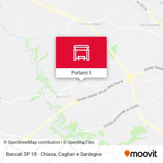 Mappa Bancali SP 18 - Chiesa