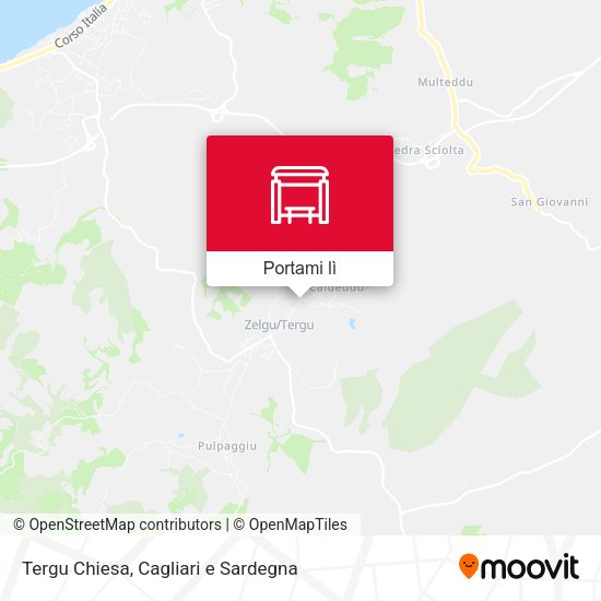 Mappa Tergu Chiesa