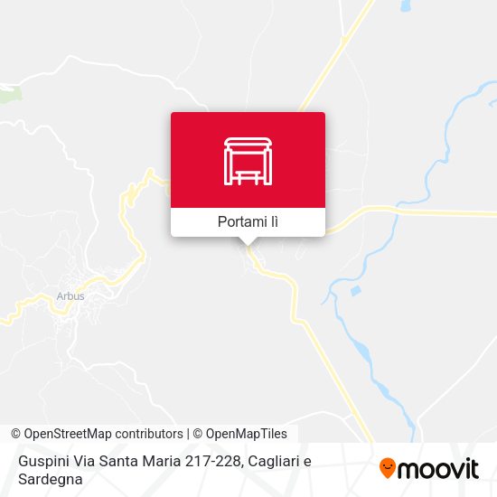 Mappa Guspini Via Santa Maria 217-228