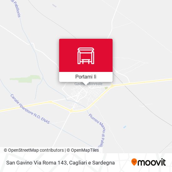 Mappa San Gavino Via Roma 143