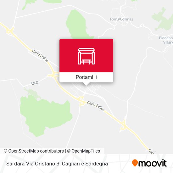 Mappa Sardara Via Oristano 3