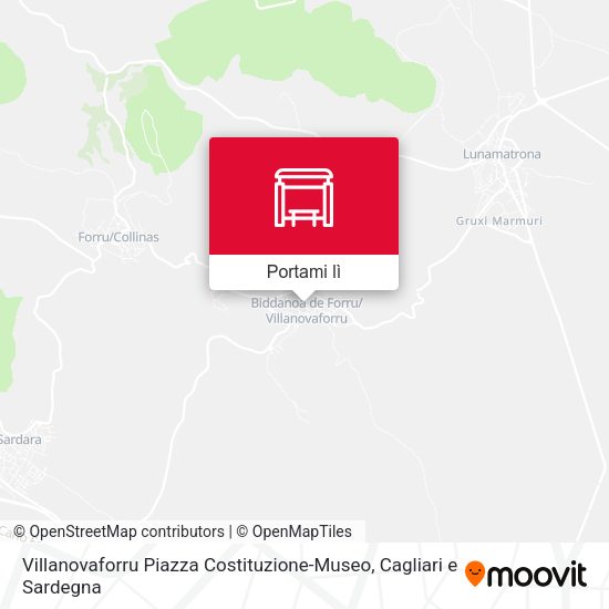 Mappa Villanovaforru Piazza Costituzione-Museo