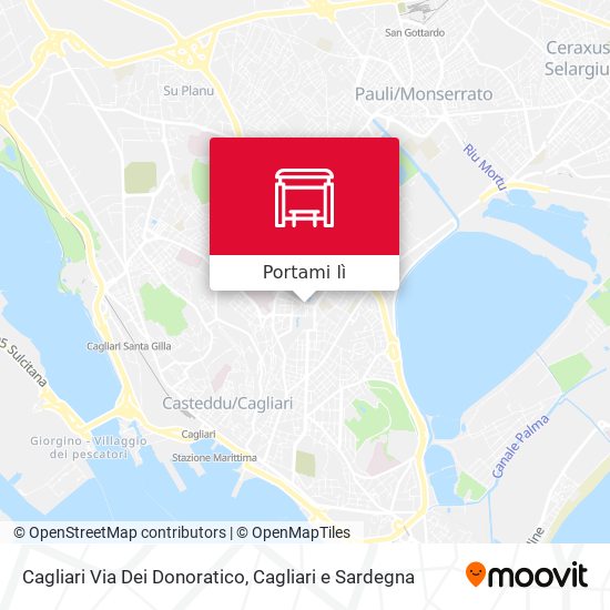Mappa Cagliari Via Dei Donoratico