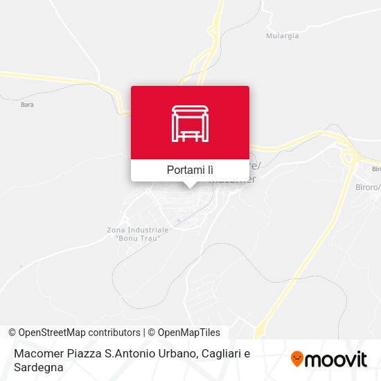 Mappa Macomer Piazza S.Antonio Urbano