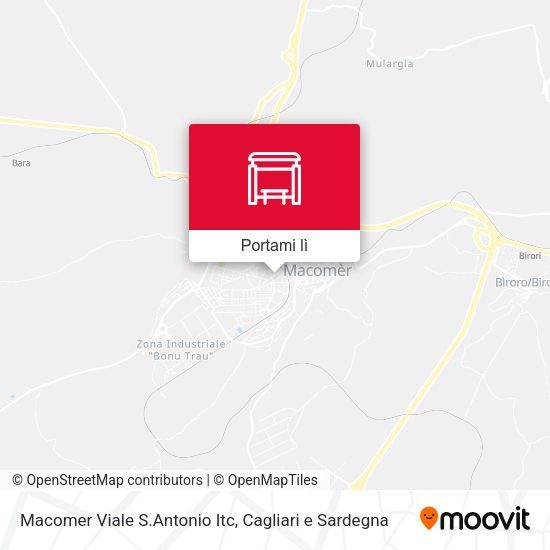 Mappa Macomer Viale S.Antonio Itc