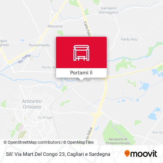 Mappa Sili' Via Mart.Del Congo 23