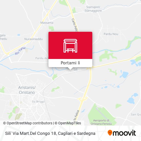 Mappa Sili' Via Mart.Del Congo 18