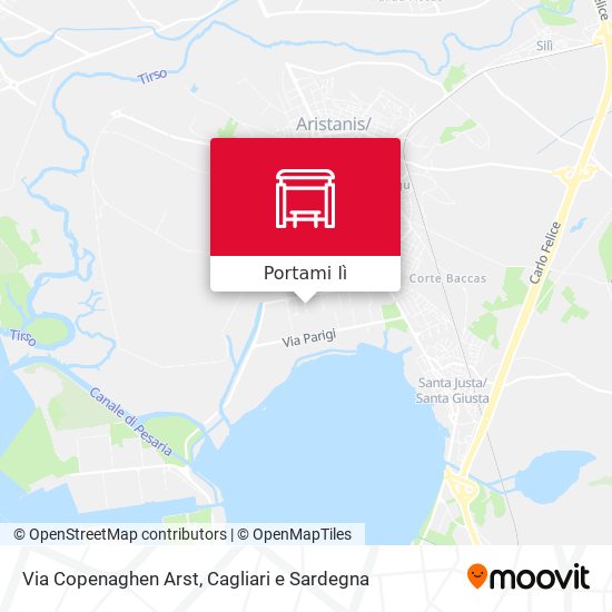 Mappa Via Copenaghen Arst