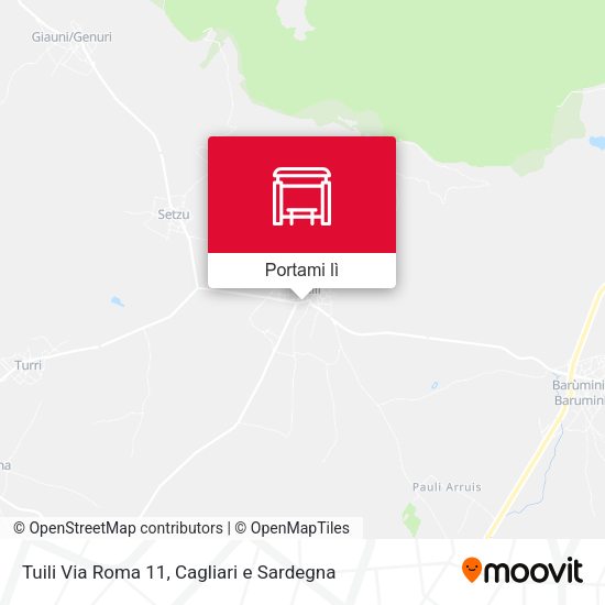 Mappa Tuili Via Roma 11