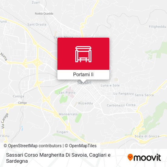 Mappa Sassari Corso Margherita Di Savoia
