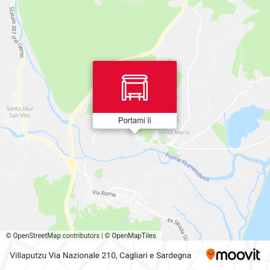 Mappa Villaputzu Via Nazionale 210