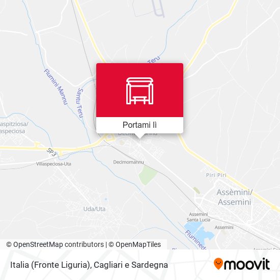Mappa Italia (Fronte Liguria)