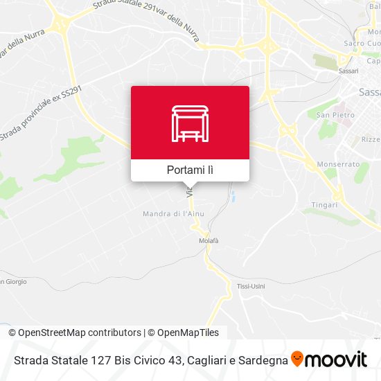 Mappa Strada Statale 127 Bis Civico 43