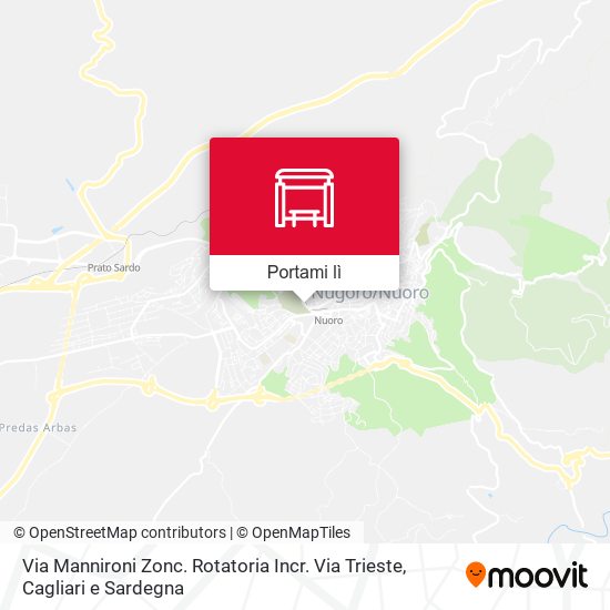 Mappa Via Mannironi Zonc. Rotatoria Incr. Via Trieste