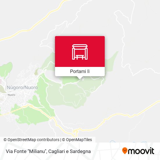 Mappa Via Fonte "Milianu"