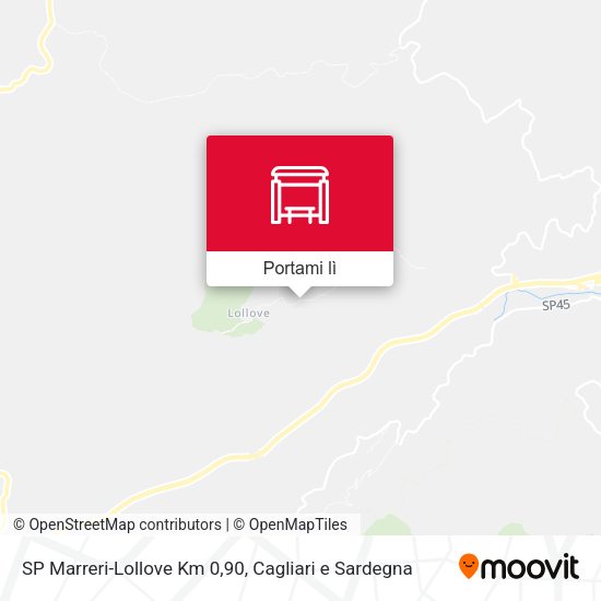 Mappa SP Marreri-Lollove Km   0,90