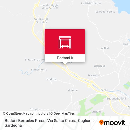 Mappa Budoni Berruiles Pressi Via Santa Chiara