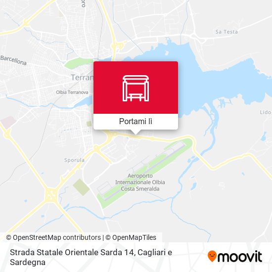 Mappa Strada Statale Orientale Sarda 14