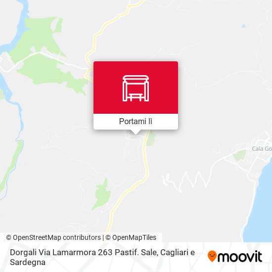 Mappa Dorgali Via Lamarmora 263 Pastif. Sale