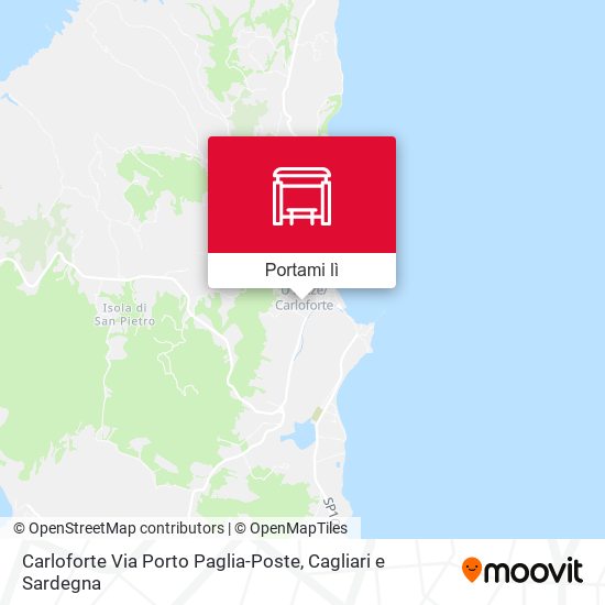 Mappa Carloforte Via Porto Paglia-Poste