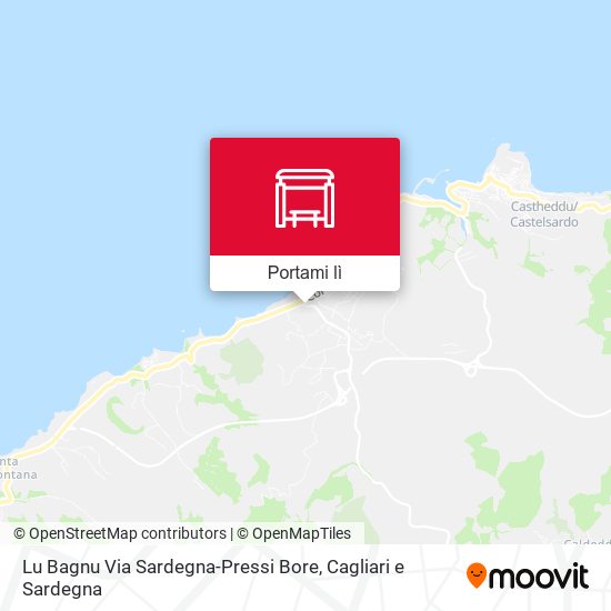 Mappa Lu Bagnu Via Sardegna-Pressi Bore