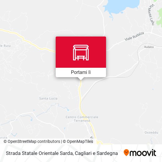 Mappa Strada Statale Orientale Sarda