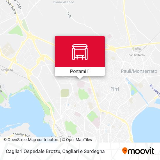 Mappa Cagliari Ospedale Brotzu