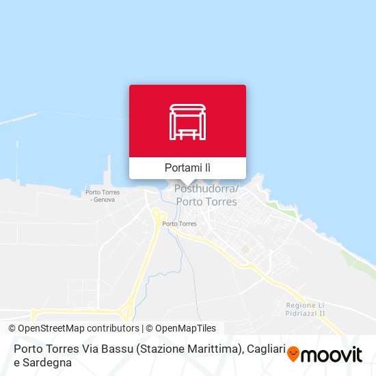 Mappa Porto Torres Via Bassu (Stazione Marittima)