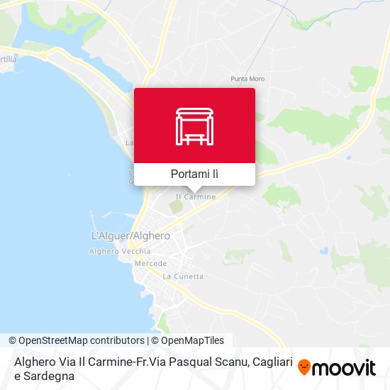 Mappa Alghero Via Il Carmine-Fr.Via Pasqual Scanu