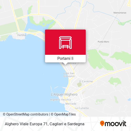 Mappa Alghero Viale Europa 71