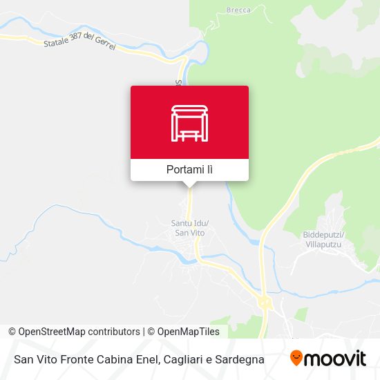 Mappa San Vito Fronte Cabina Enel