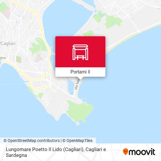 Mappa Lungomare Poetto Il Lido (Cagliari)