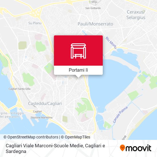 Mappa Cagliari Viale Marconi-Scuole Medie