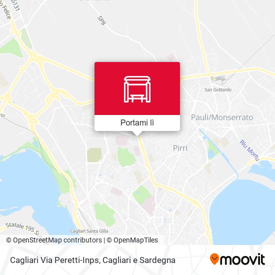 Mappa Cagliari Via Peretti-Inps