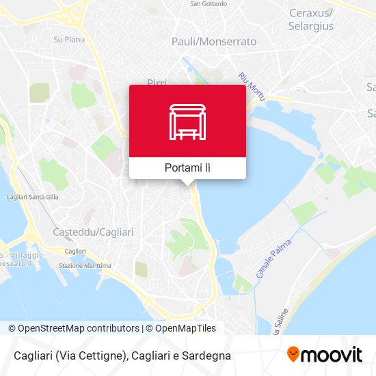 Mappa Cagliari (Via Cettigne)