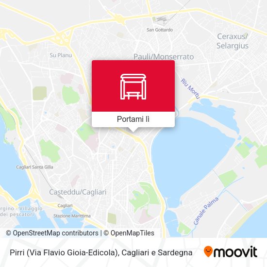 Mappa Pirri (Via Flavio Gioia-Edicola)