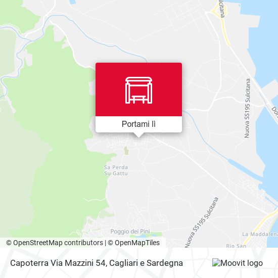 Mappa Capoterra Via Mazzini 54