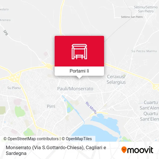 Mappa Monserrato (Via S.Gottardo-Chiesa)