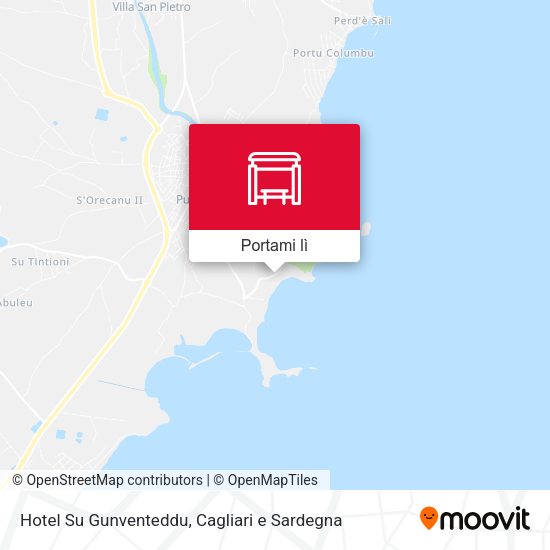Mappa Hotel Su Gunventeddu